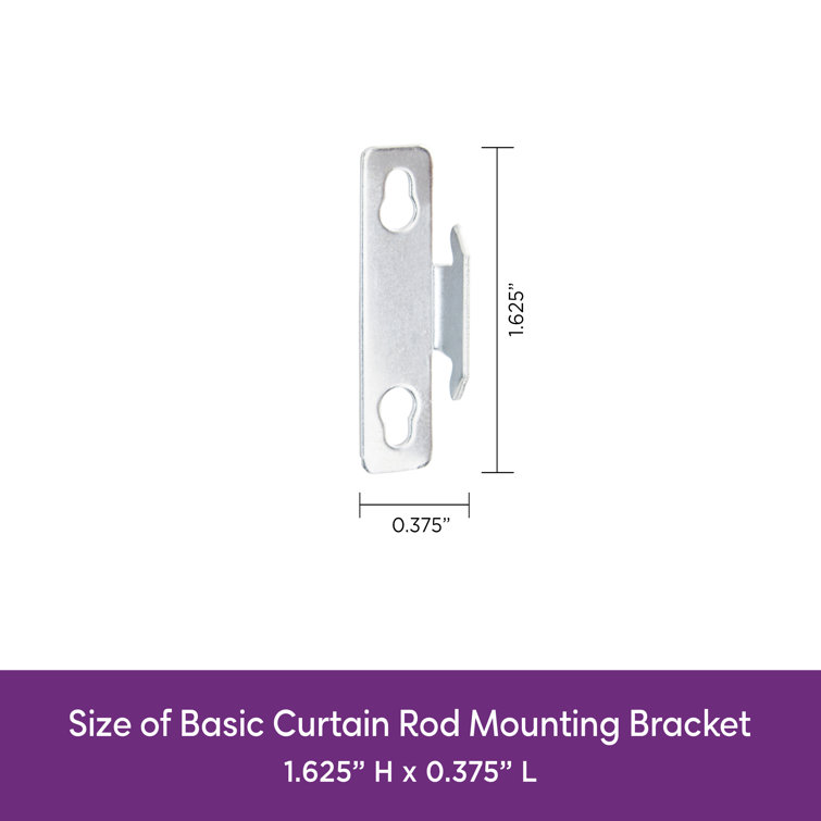 Wayfair Basics Silver 0.38" Mounting Bracket Wayfair Canada